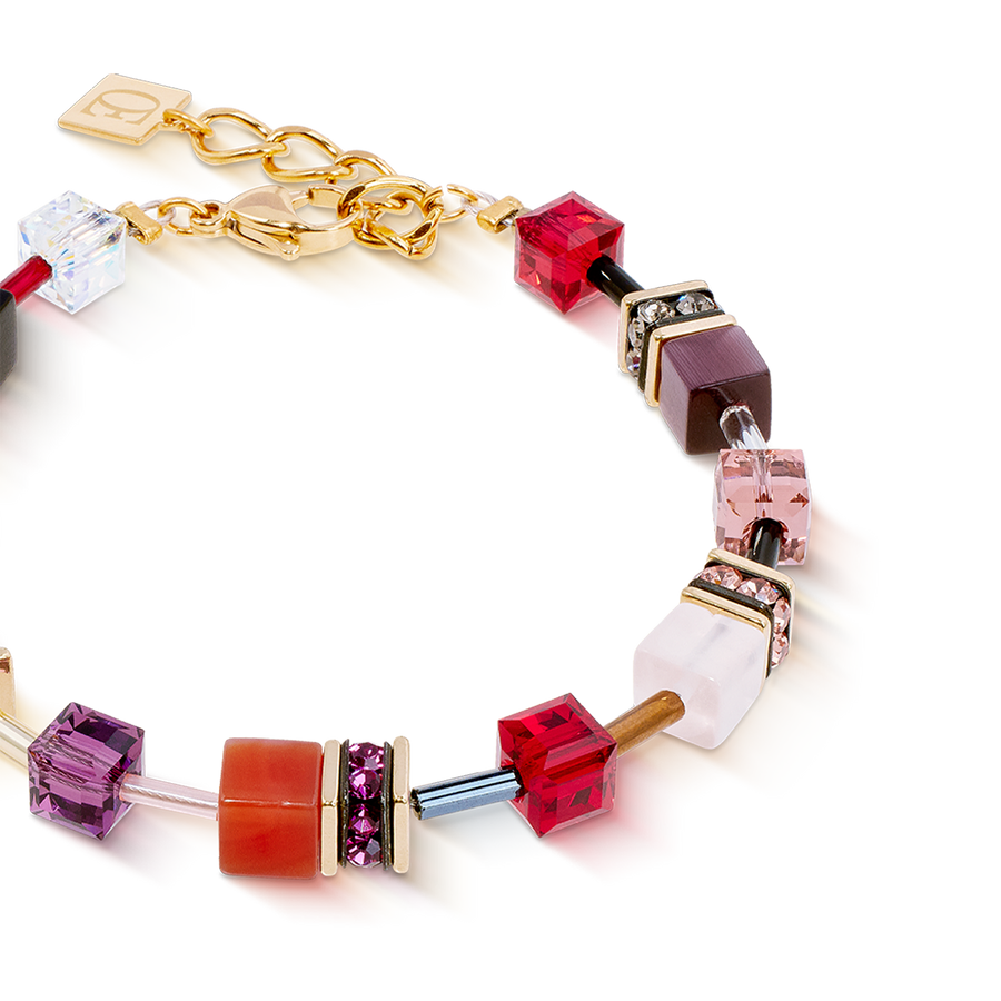 GeoCUBE® Iconic Precious bracelet Festive red