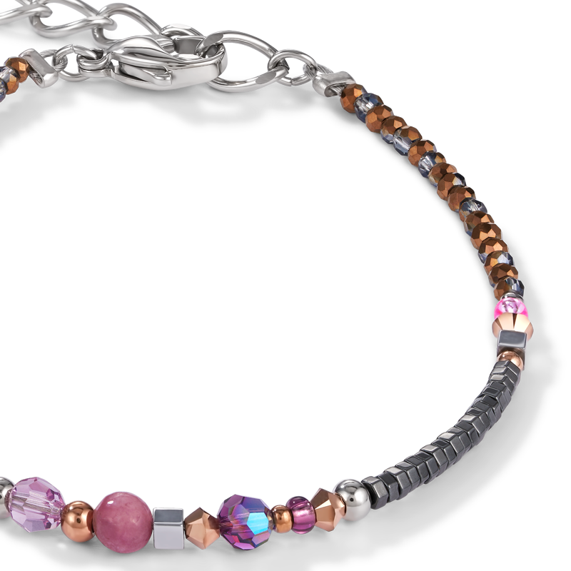 Bracelet Amulet small Crystals & lepidolite amethyst