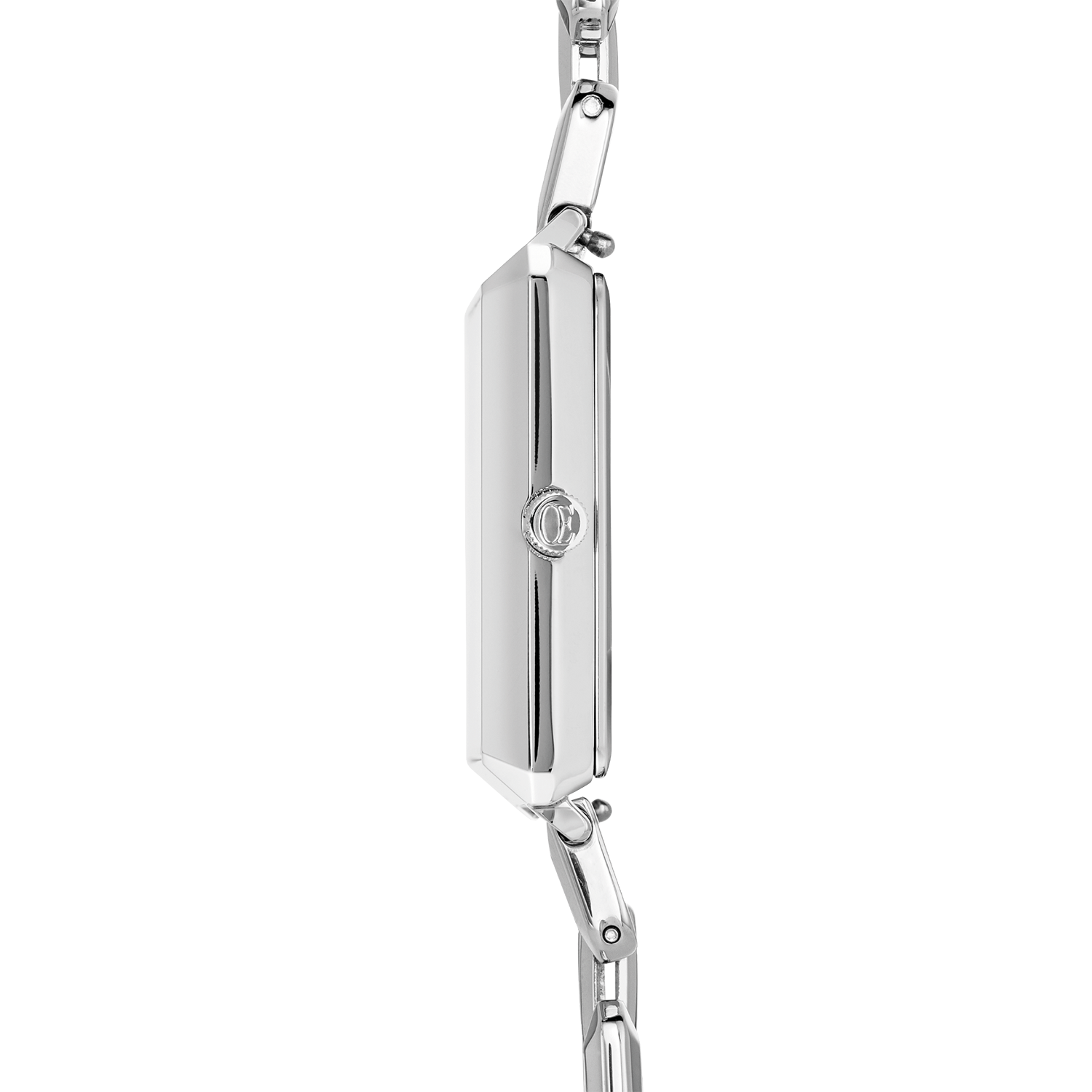 Iconic Cube Statement watch Apricot Crush Silver