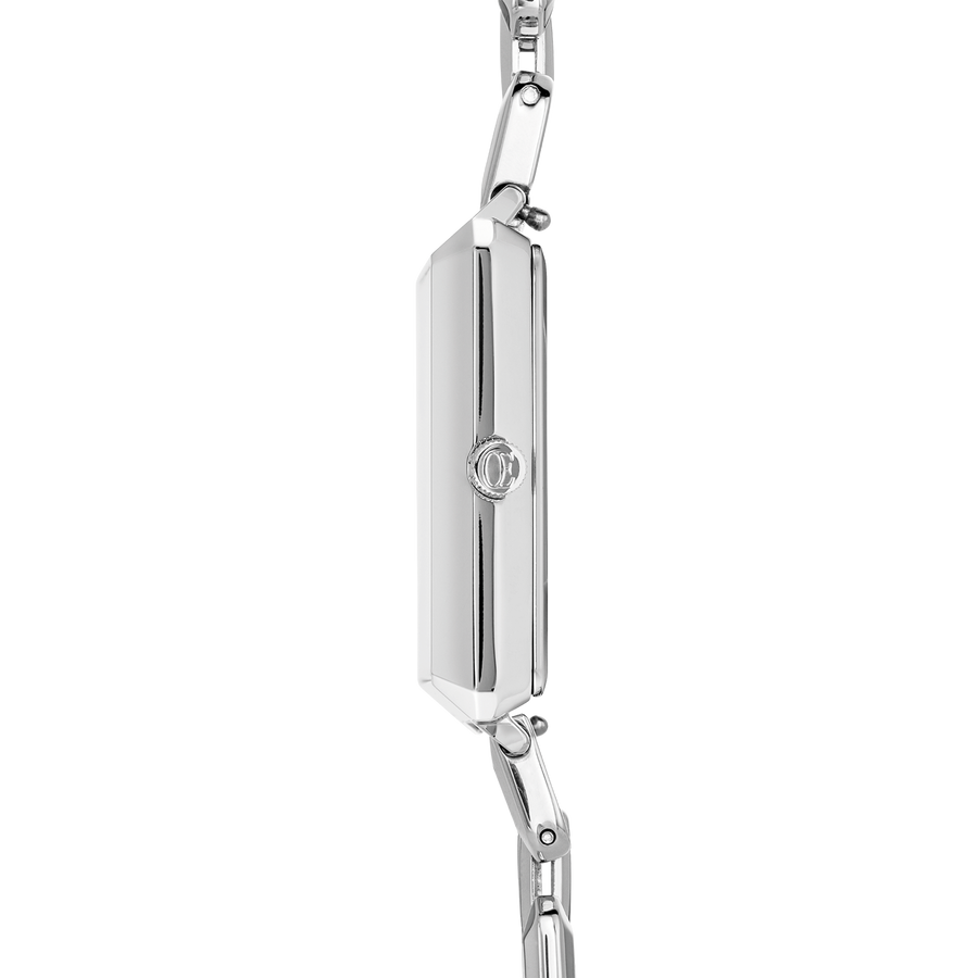 Iconic Cube Statement watch Apricot Crush Silver