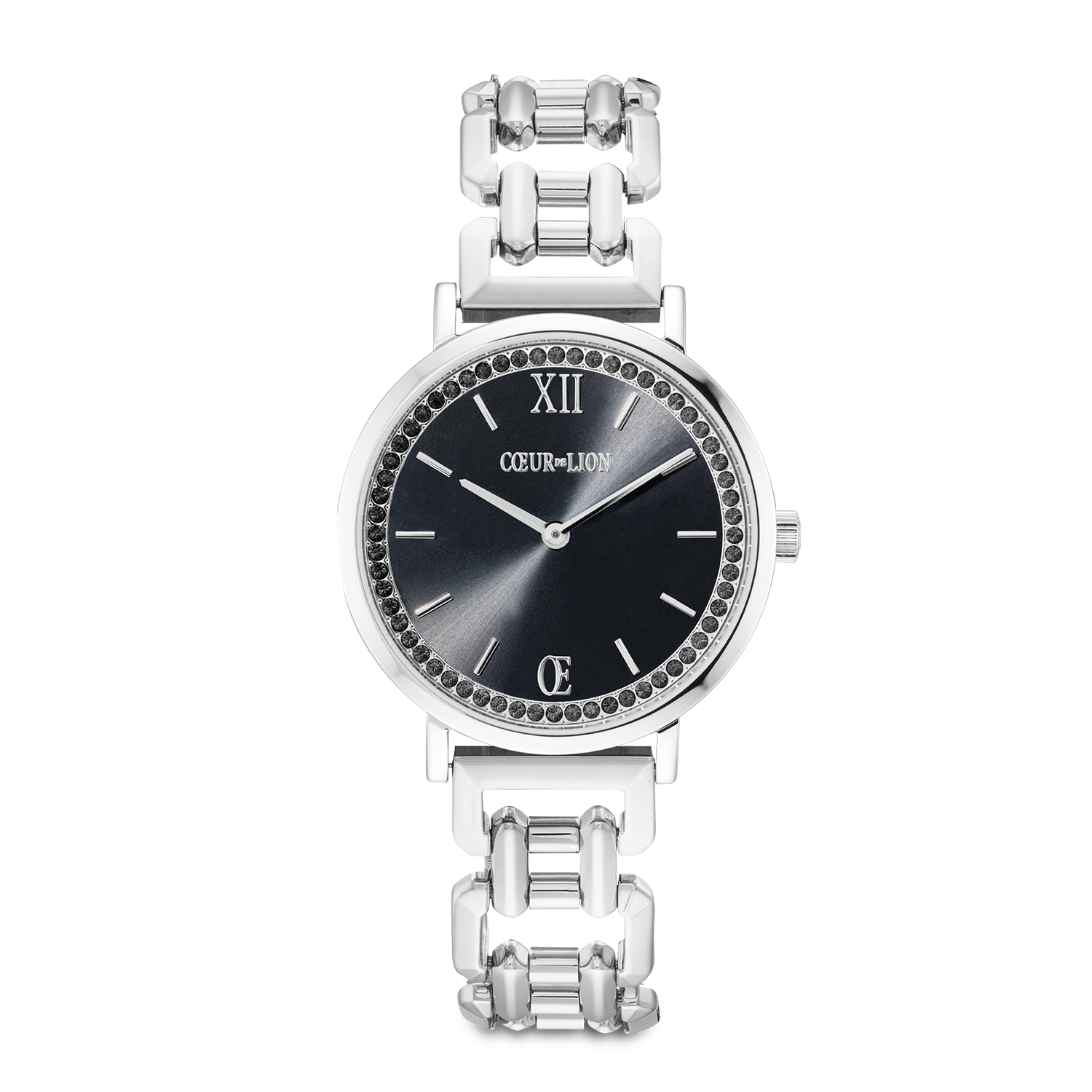 COEUR DE LION Sparkling Black Round Watch