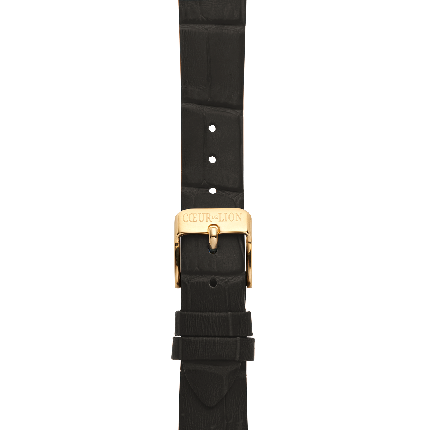 Round Sparkling Sunray Watch Dark Grey Leather Gold