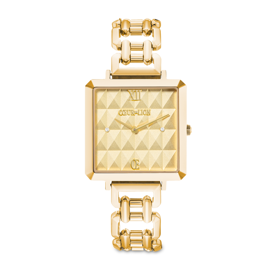 Watch Iconic Cube Spikes Statement Gold