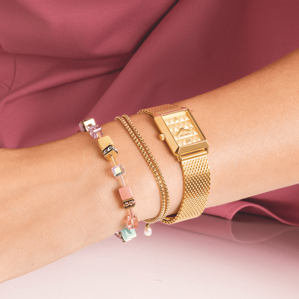 Watch Iconic Spikes Gold Milanaise Stainless Steel Gold