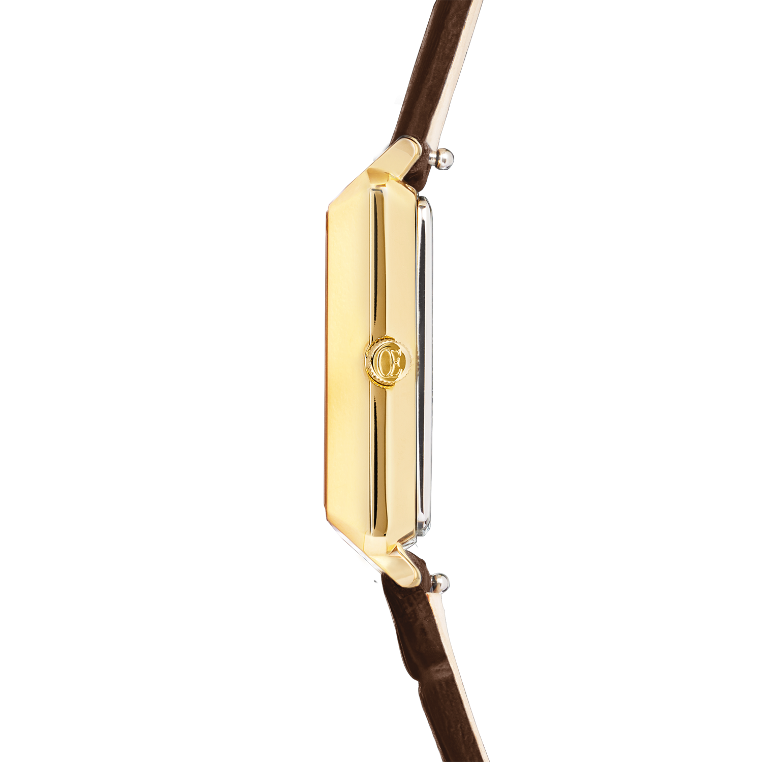 Watch Iconic Spikes bracelet Leather Mocha Mousse gold