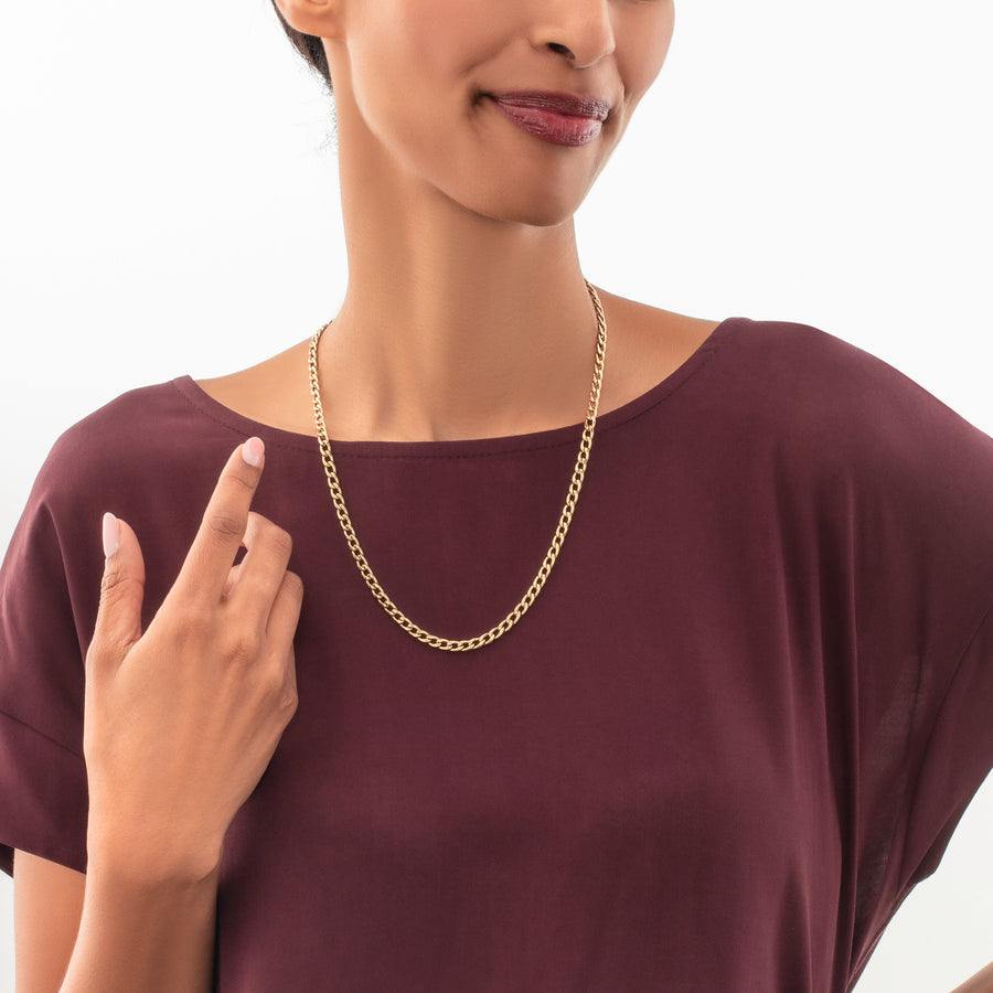 Extension chain 50 cm gold