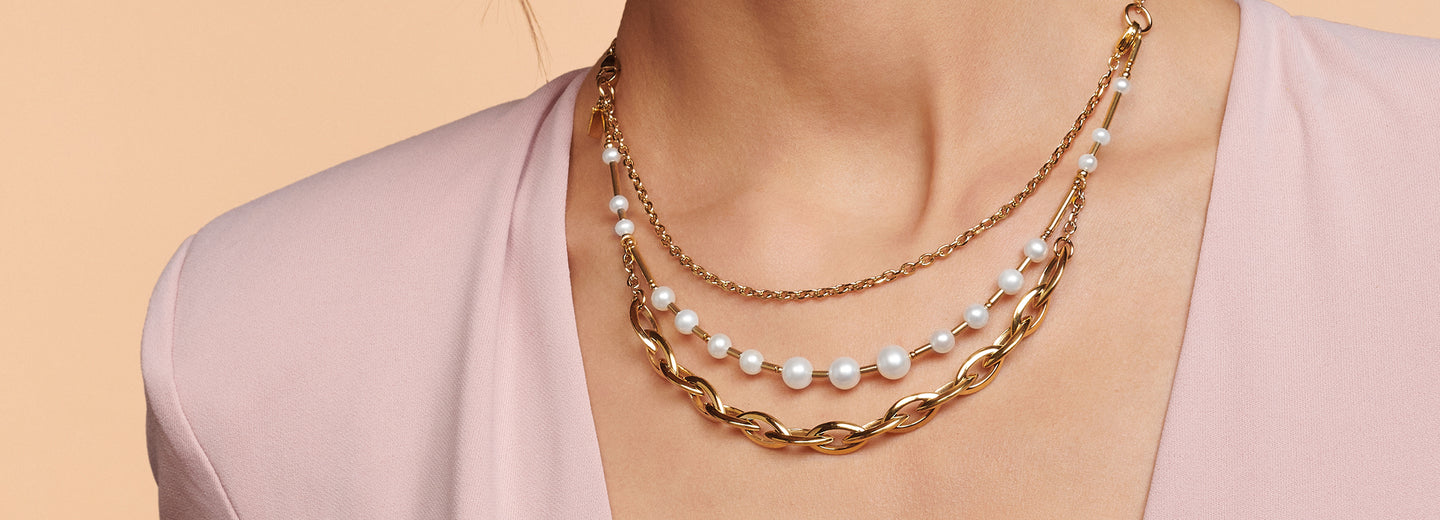 Stylingtrend Sparkling Dot Gemstone necklace multicolour vintage