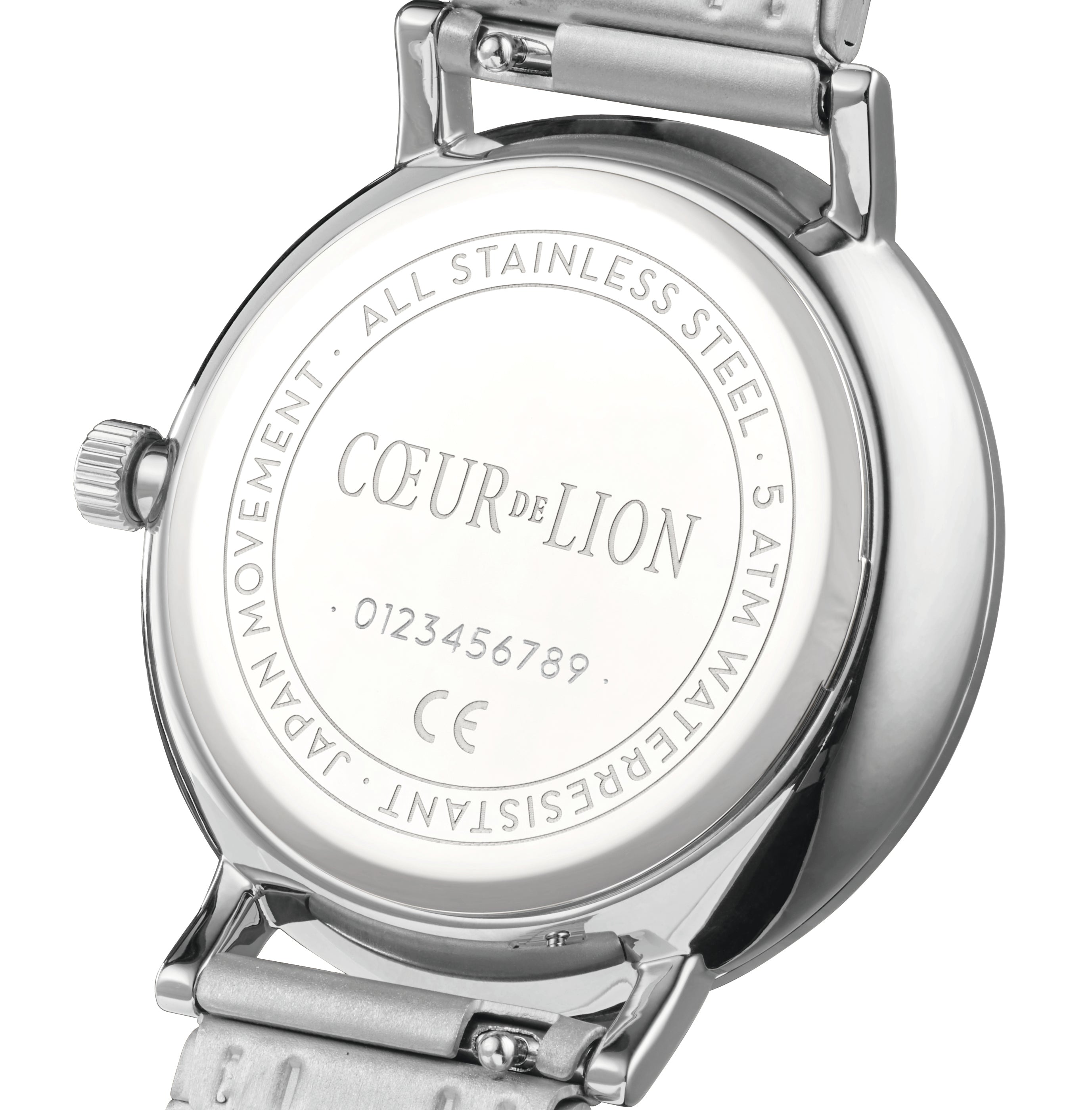 Watch Round Mother-of-Pearl Milanaise Stainless Steel Silver