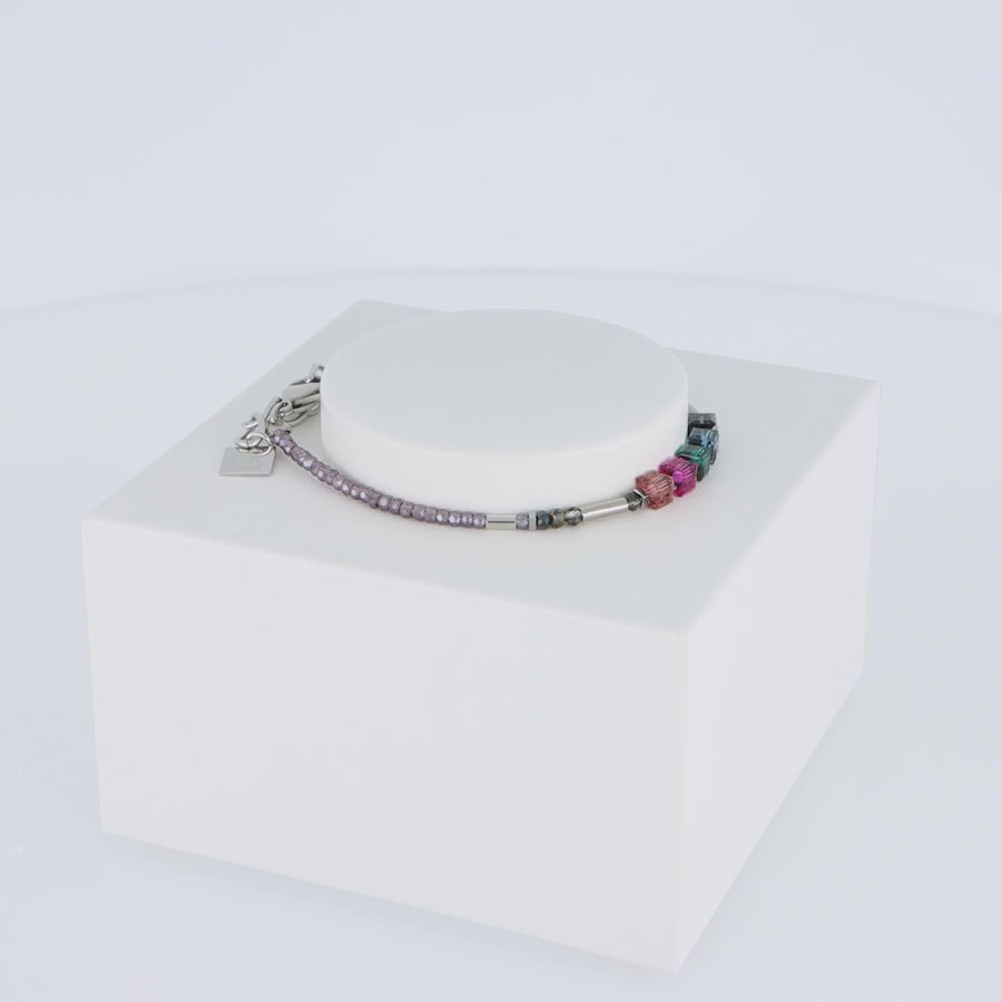Cube Story Minimalistic Sparkling bracelet Multicolour Art Nouveau