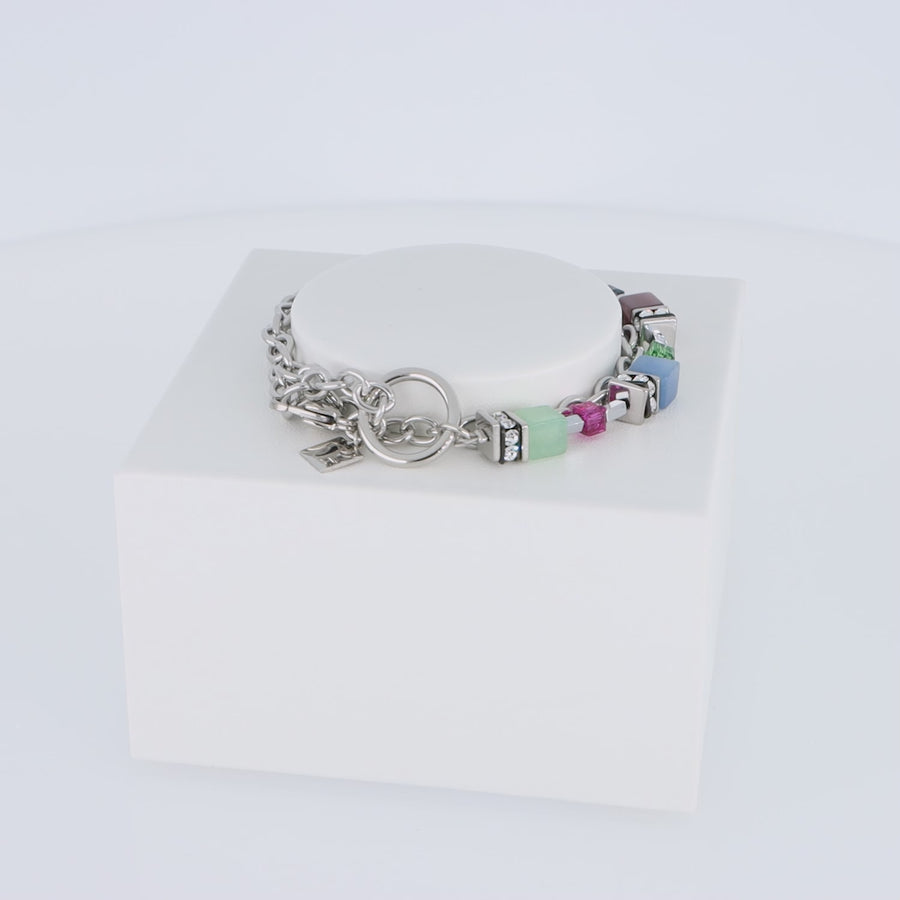 GeoCUBE® Fusion bracelet Multicolour Gemstone