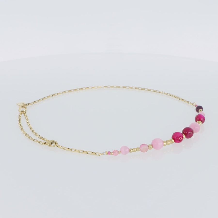 Candy Spheres necklace pink