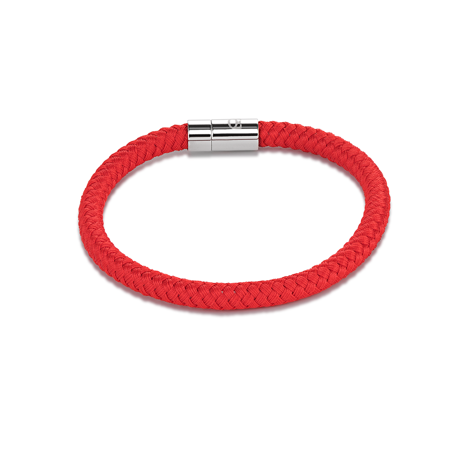 Bracelet textile braided red