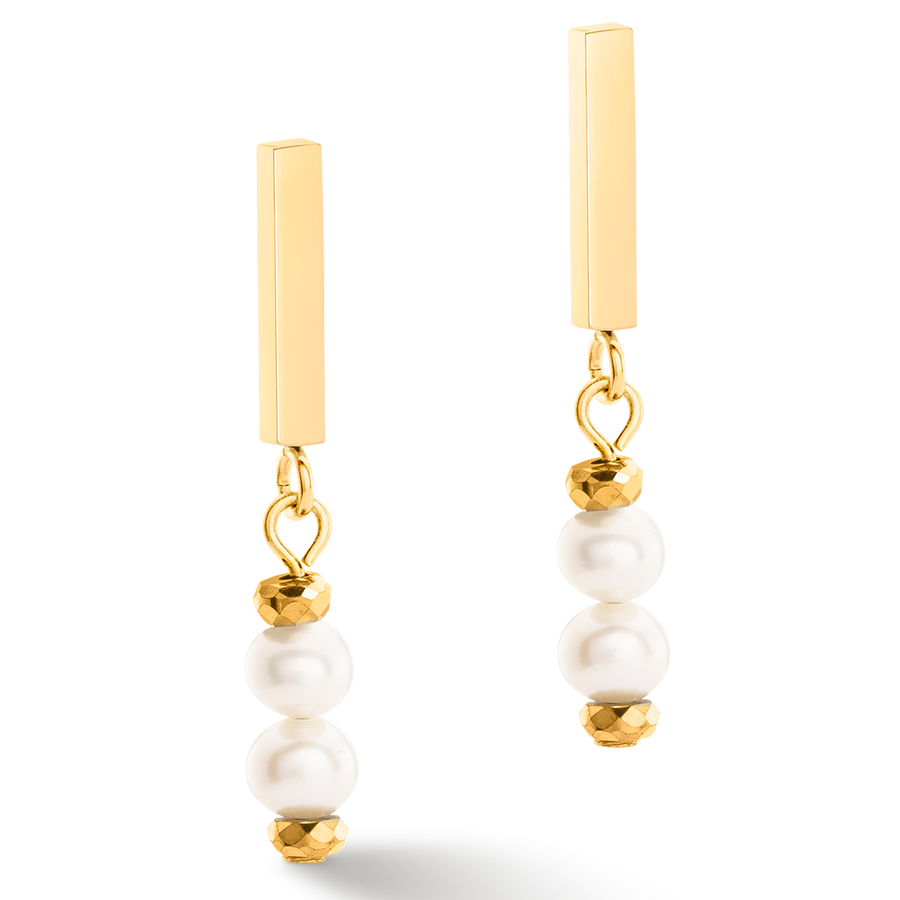 Earrings Shape Shifter Freshwater Pearls gold