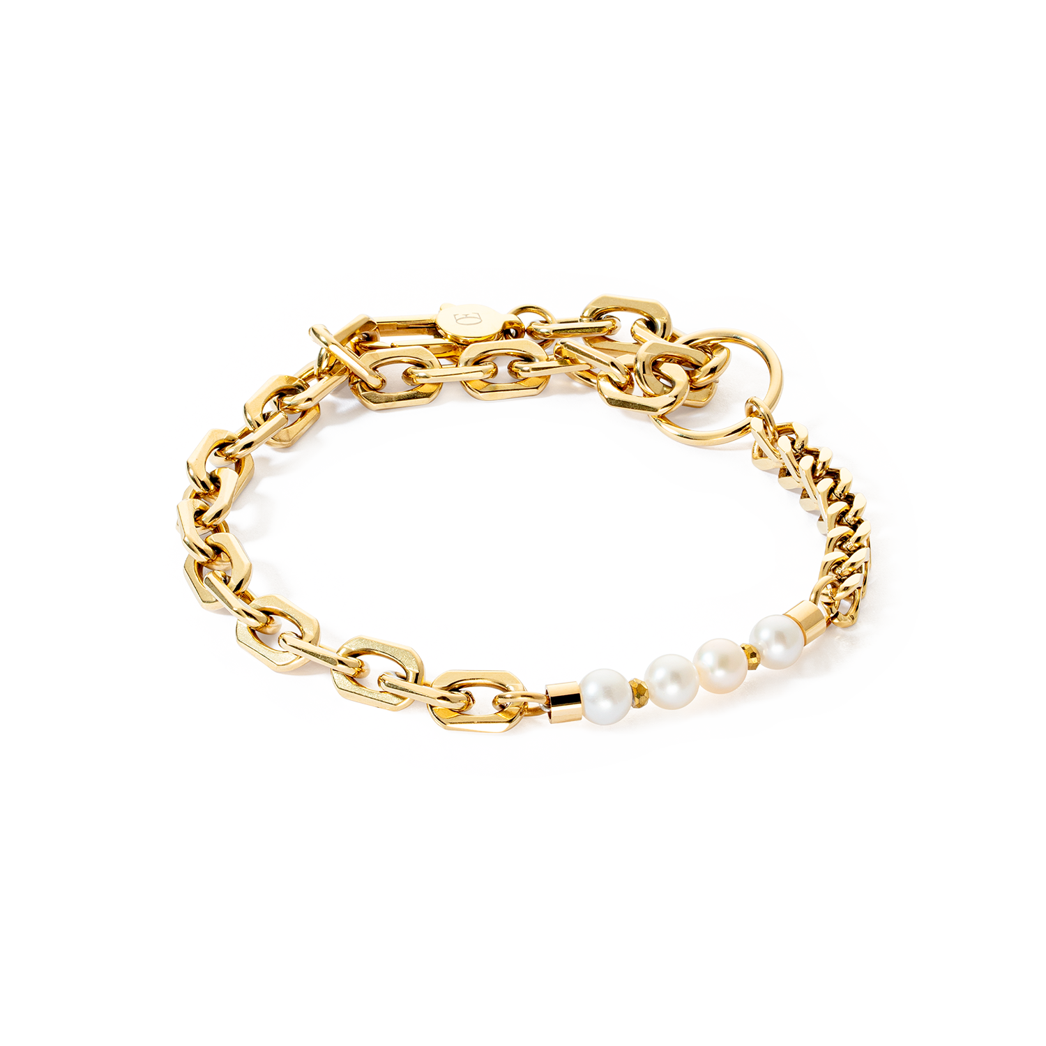 Bracelet Shape Shifter Freshwater Pearls gold