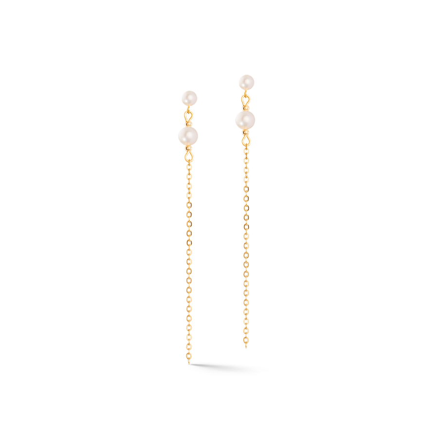 Earrings Princess Pearls gold-green