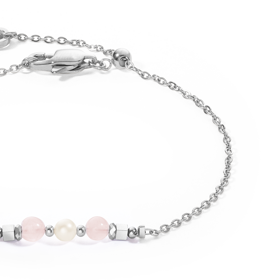 Bracelet Princess Pearls silver-pink