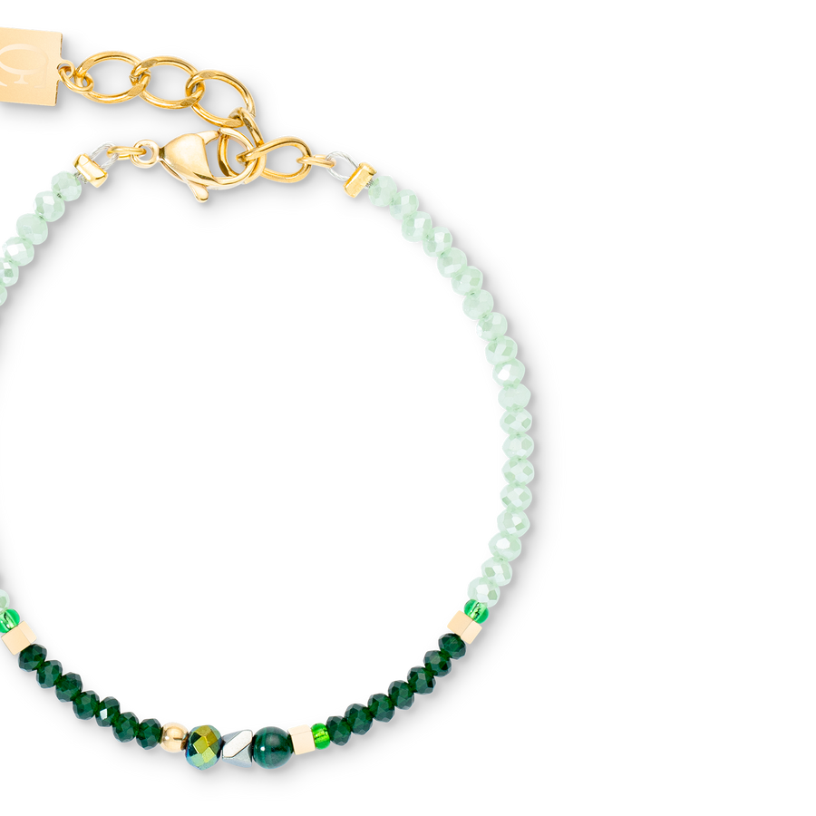 Bracelet Amulet Glamorous Green gold