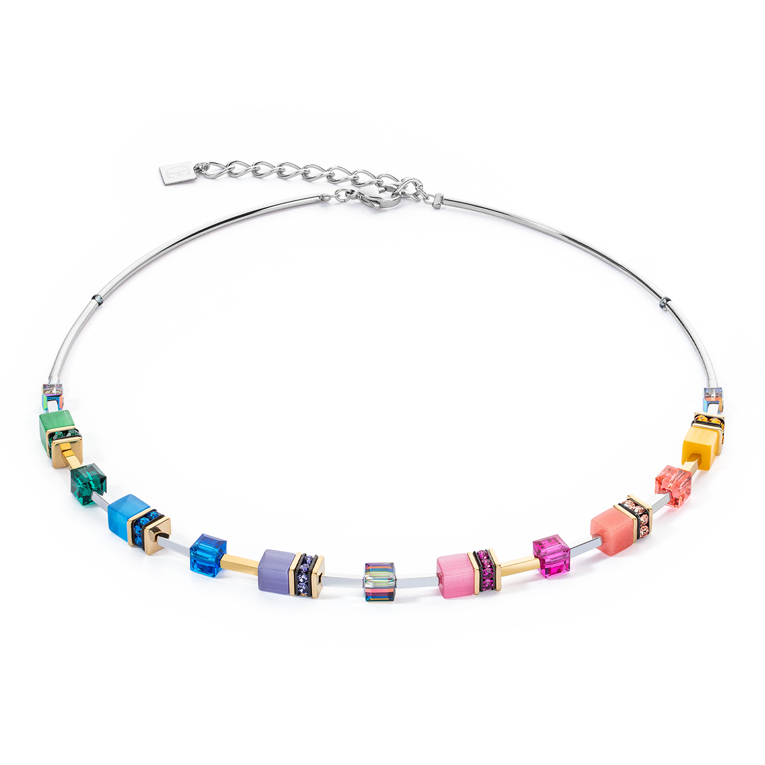 GeoCUBE® Iconic Lite Necklace Rainbow