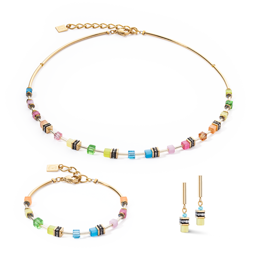 GeoCUBE® Lite Mini Earrings Rainbow