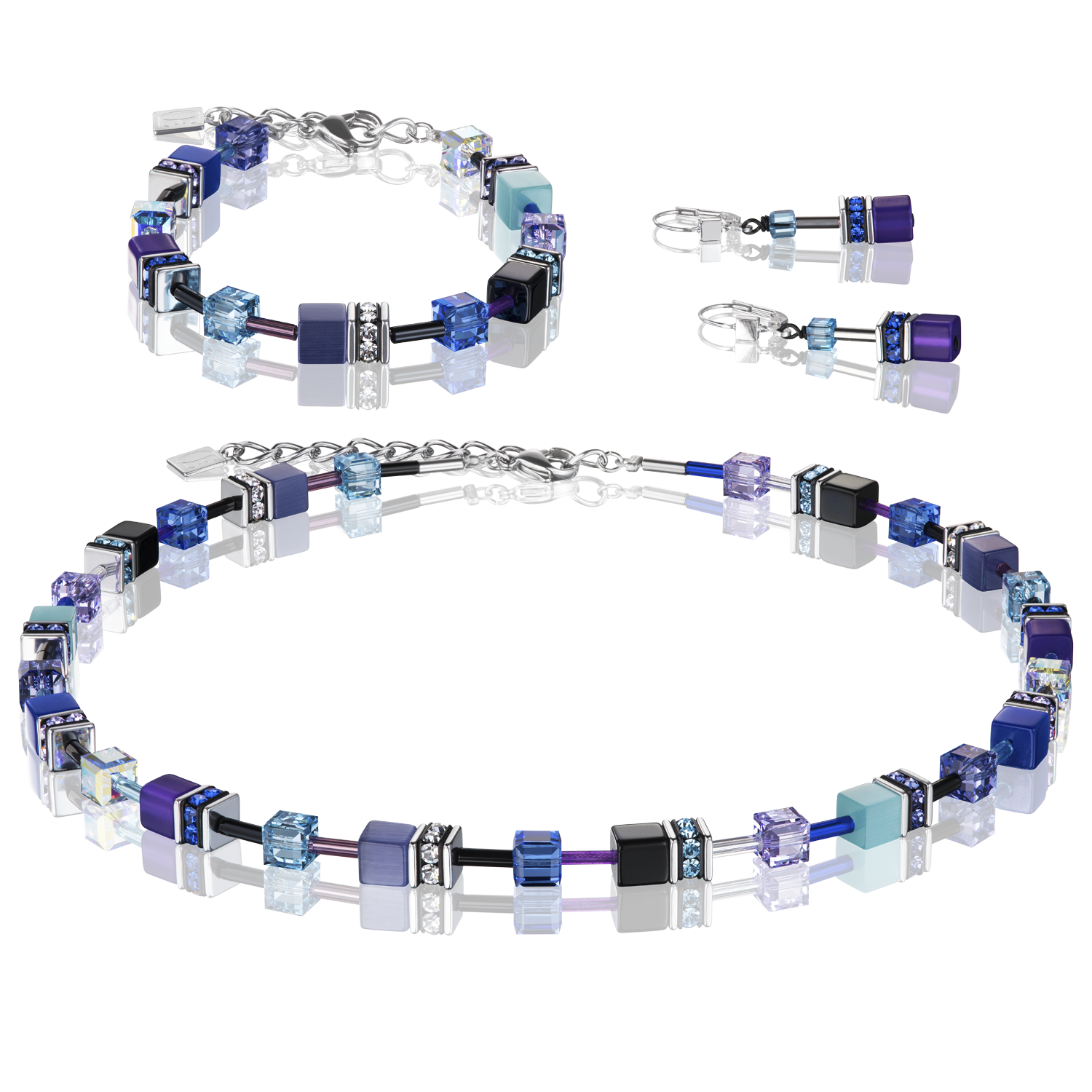 GeoCUBE® Necklace blue-purple