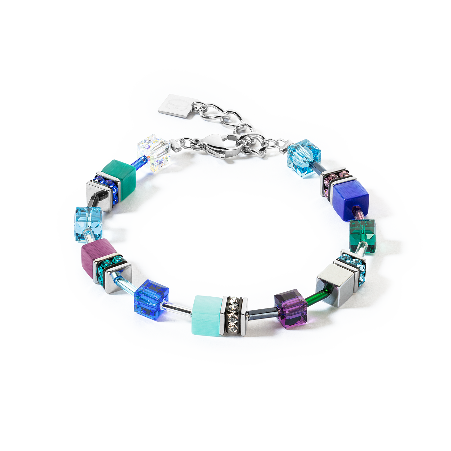 GeoCUBE® Iconic bracelet turquoise lilac