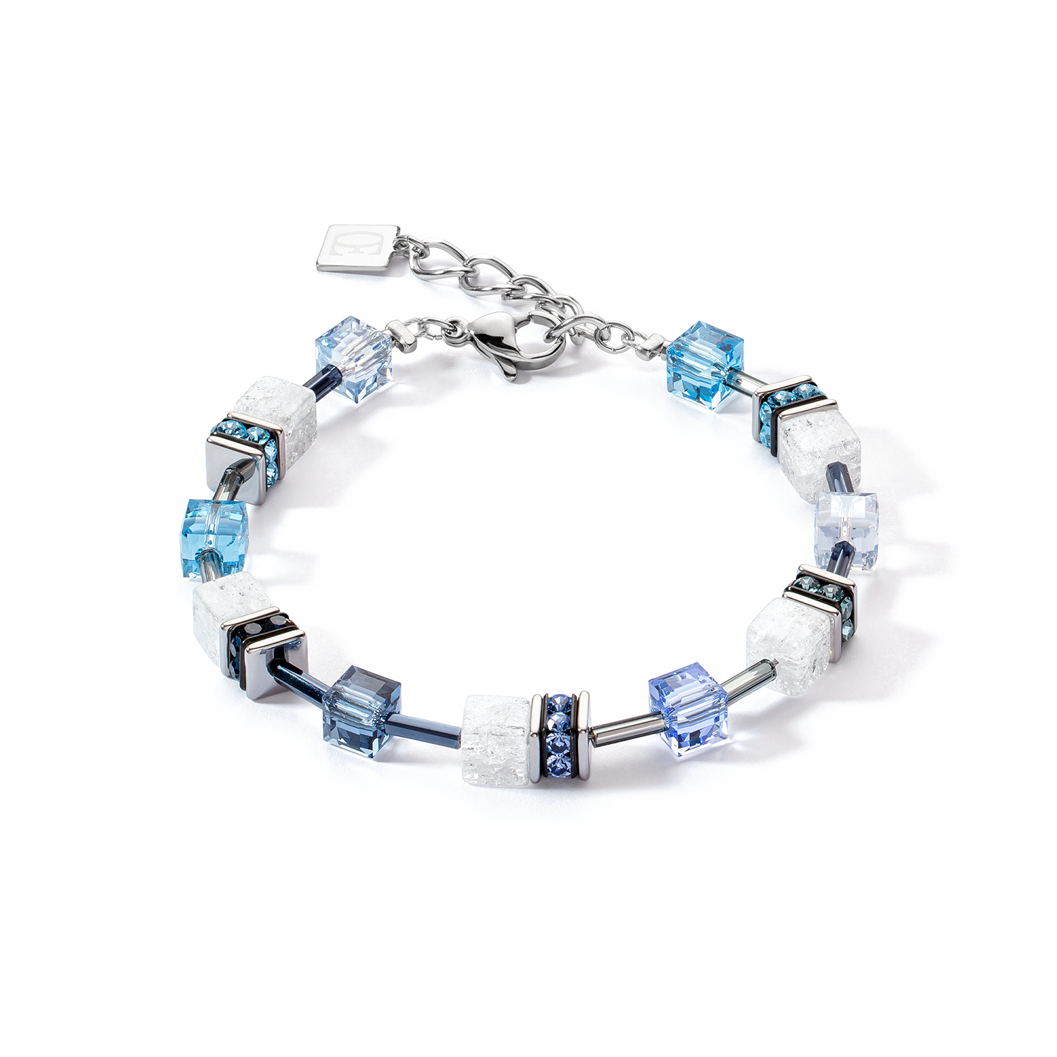 GeoCUBE® Iconic Nature bracelet blue white
