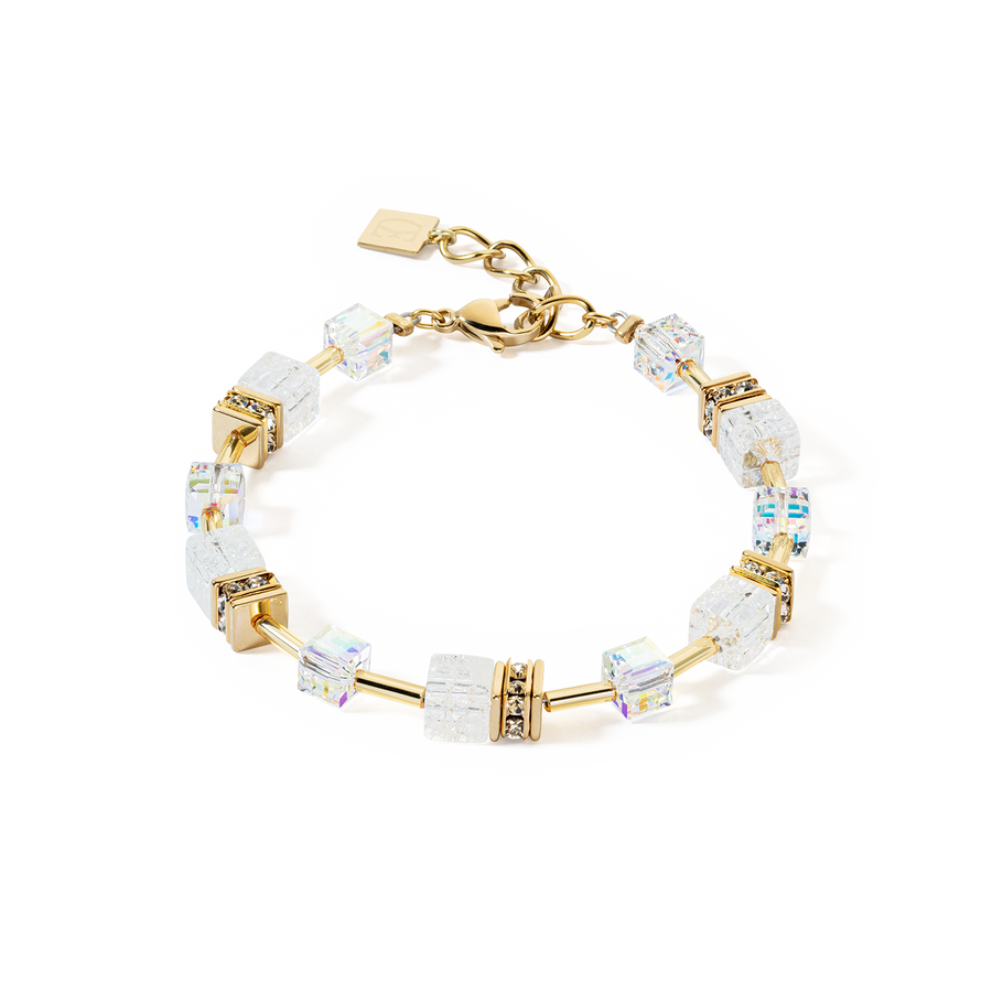 GeoCUBE® Iconic Nature bracelet gold white