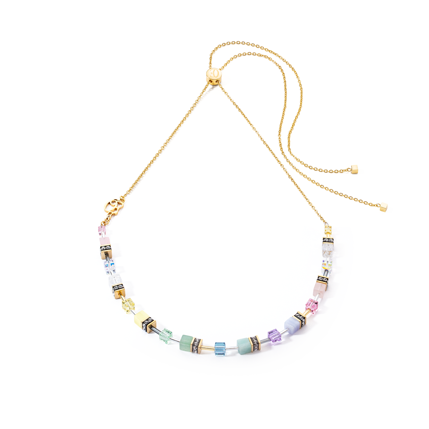 GeoCUBE® Iconic Nature Chain necklace pastel