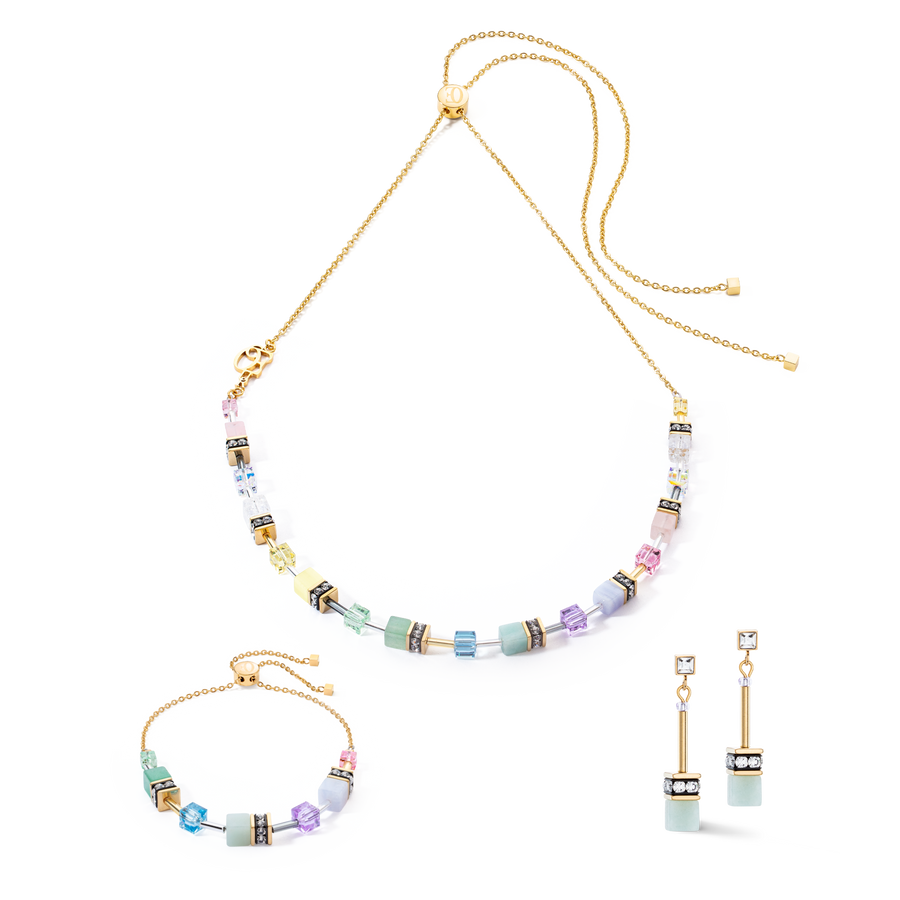 GeoCUBE® Iconic Nature Chain necklace pastel