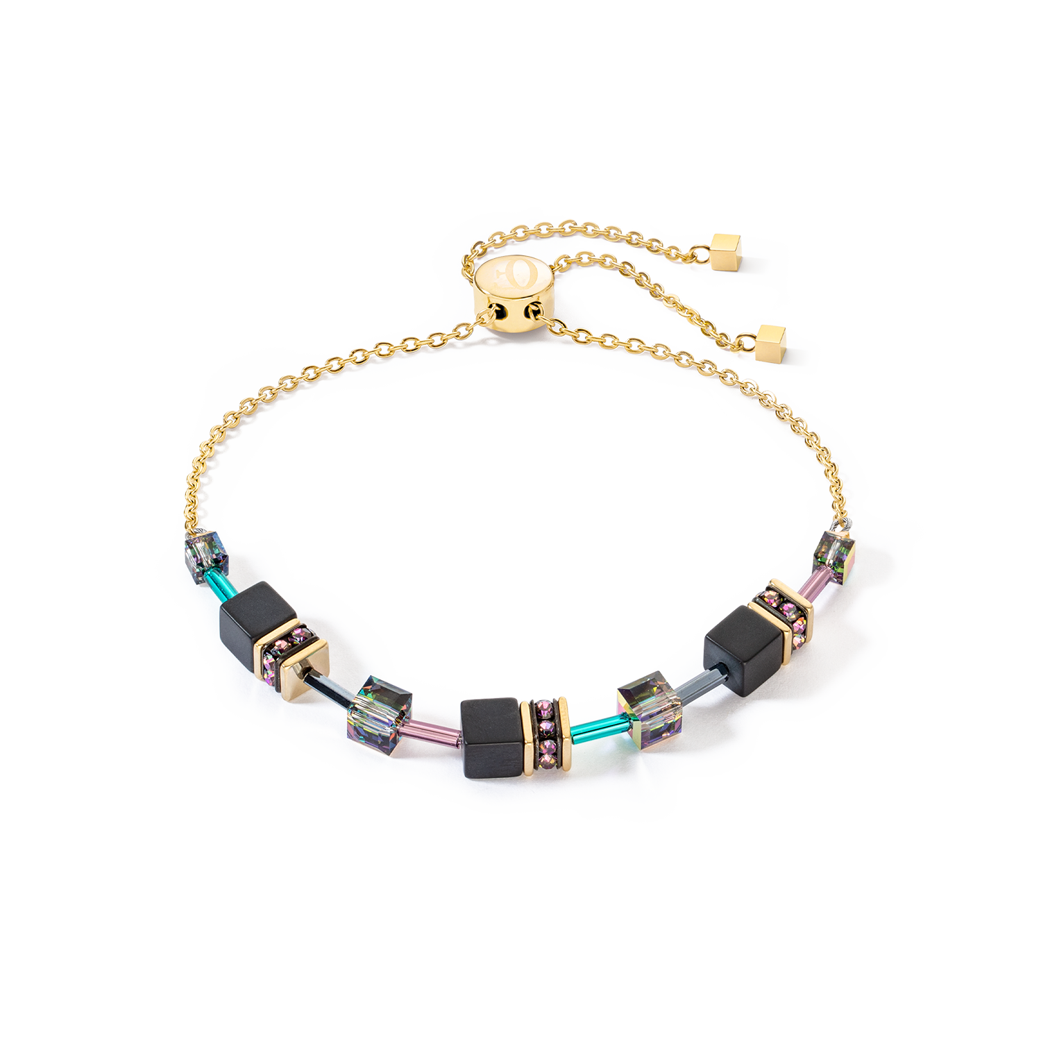 GeoCUBE® Iconic Nature Chain bracelet black multicolour