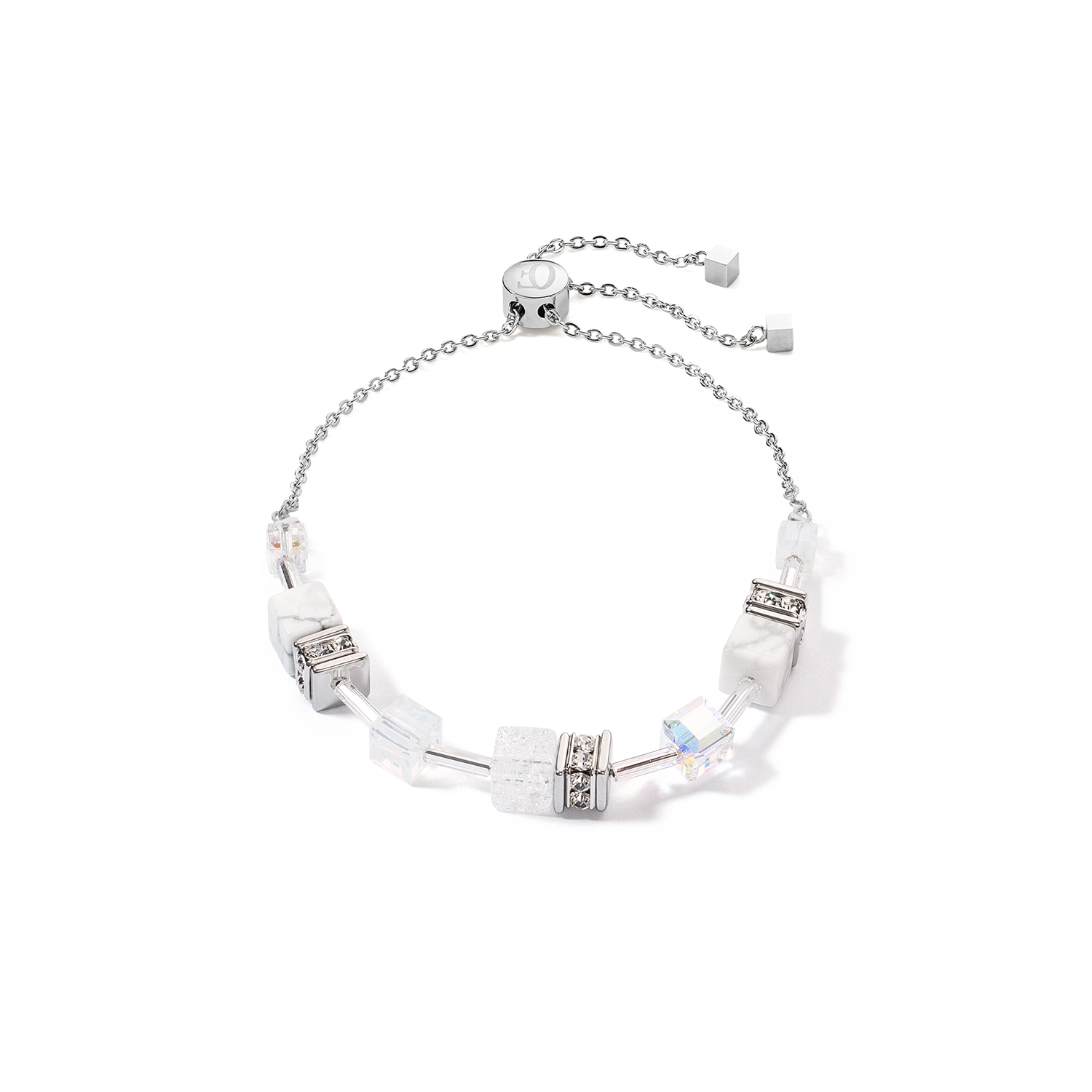 GeoCUBE® Iconic Nature Chain bracelet white