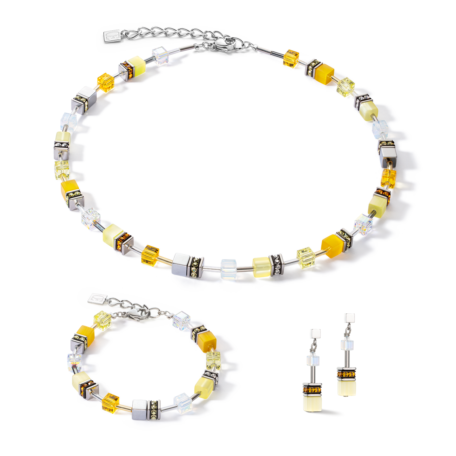 GeoCUBE® Iconic Joyful Colours necklace yellow