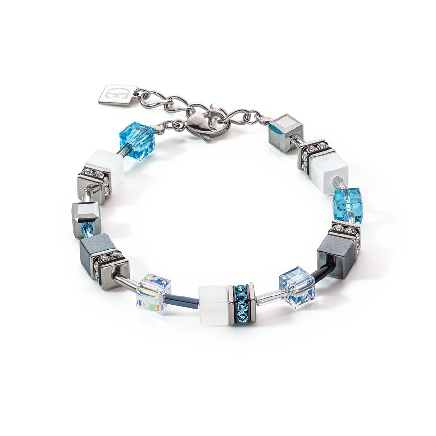 GeoCUBE® Iconic Monochrome bracelet aqua