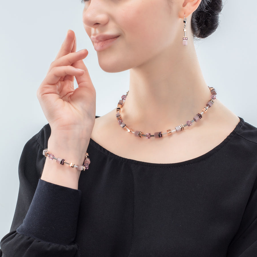 GEOCUBE® Iconic Monochrome necklace lilac