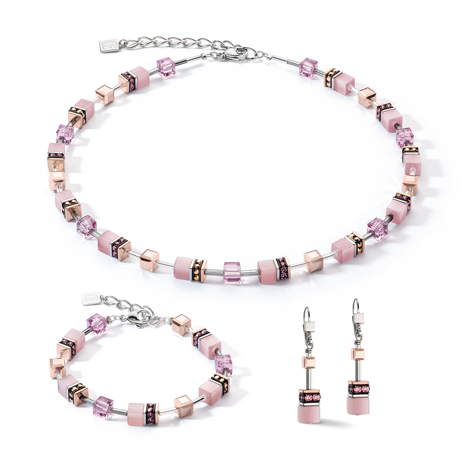 GEOCUBE® Iconic Monochrome earrings lilac