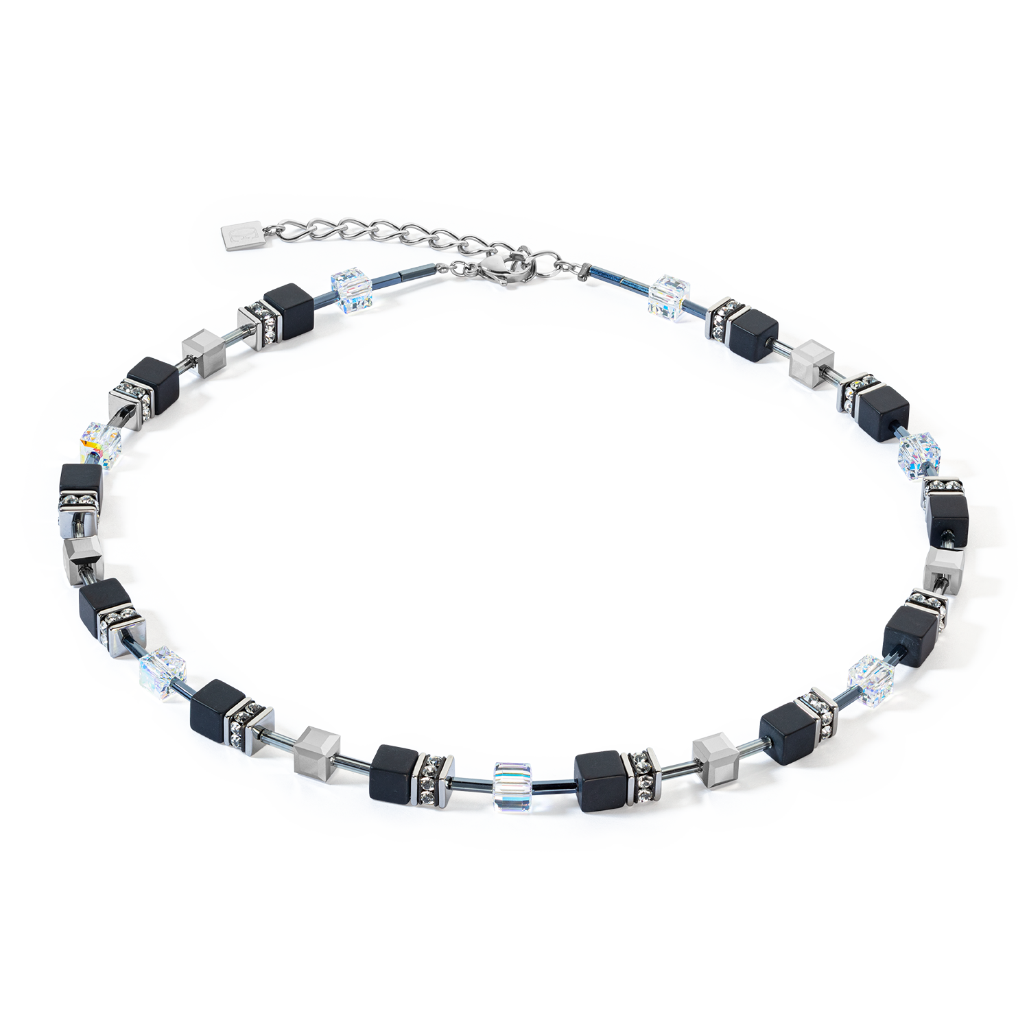 GeoCUBE® Iconic Precious Onyx necklace crystal-black