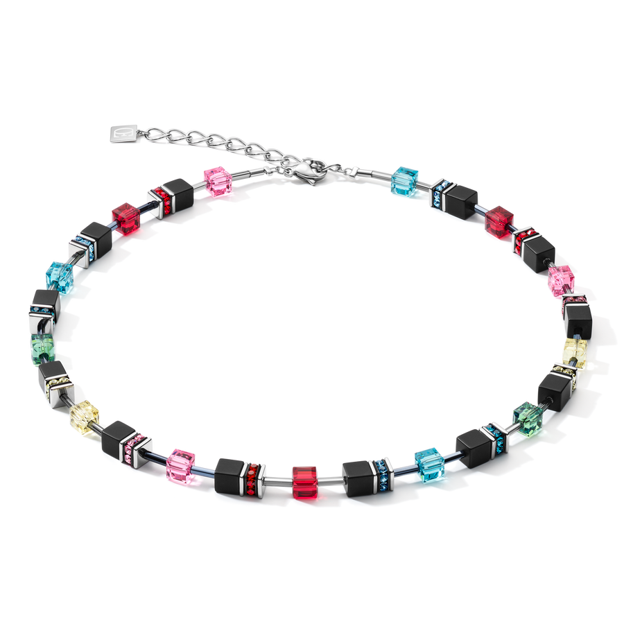 GeoCUBE® Necklace onyx multicolour Pop Art