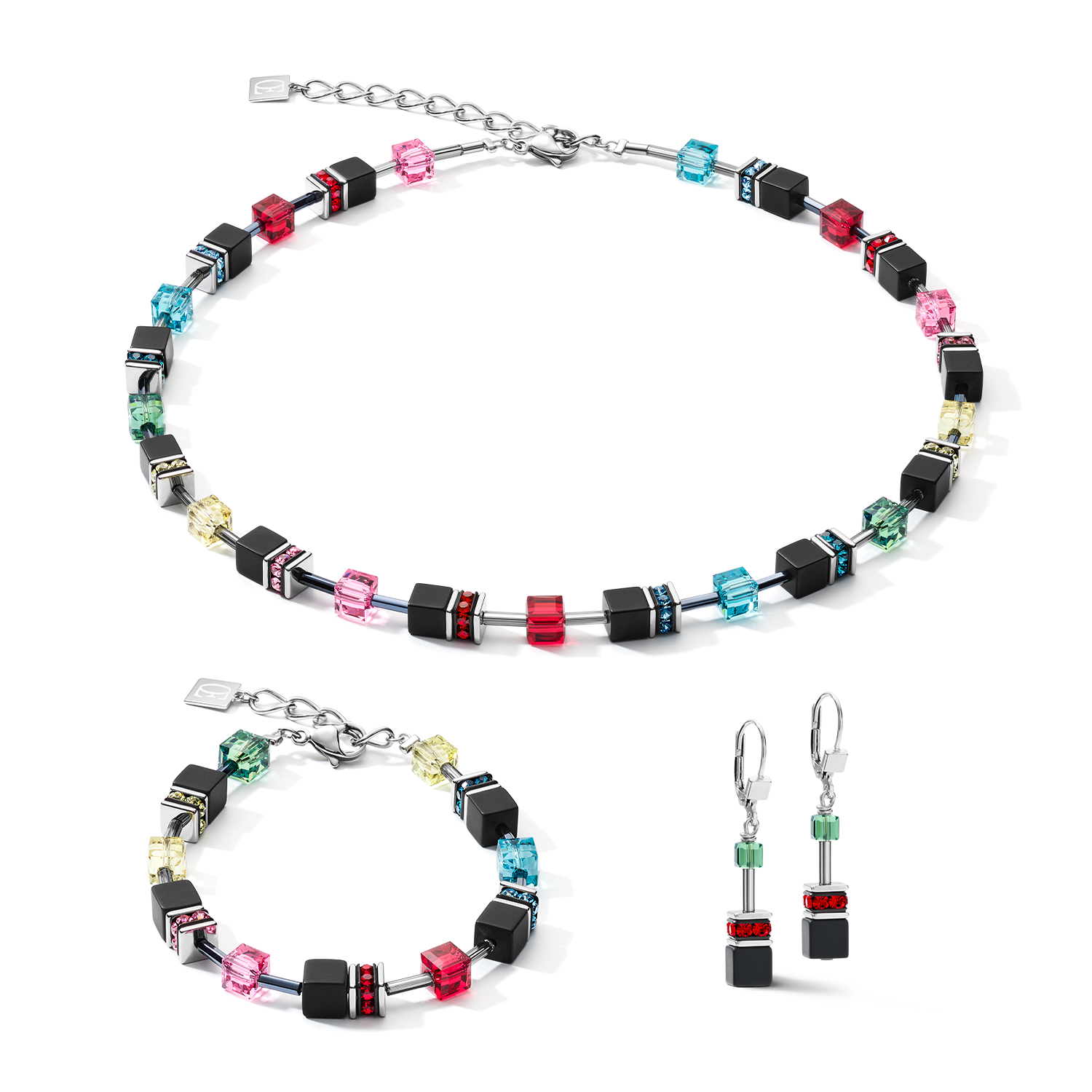 GeoCUBE® Bracelet  onyx multicolour Pop Art