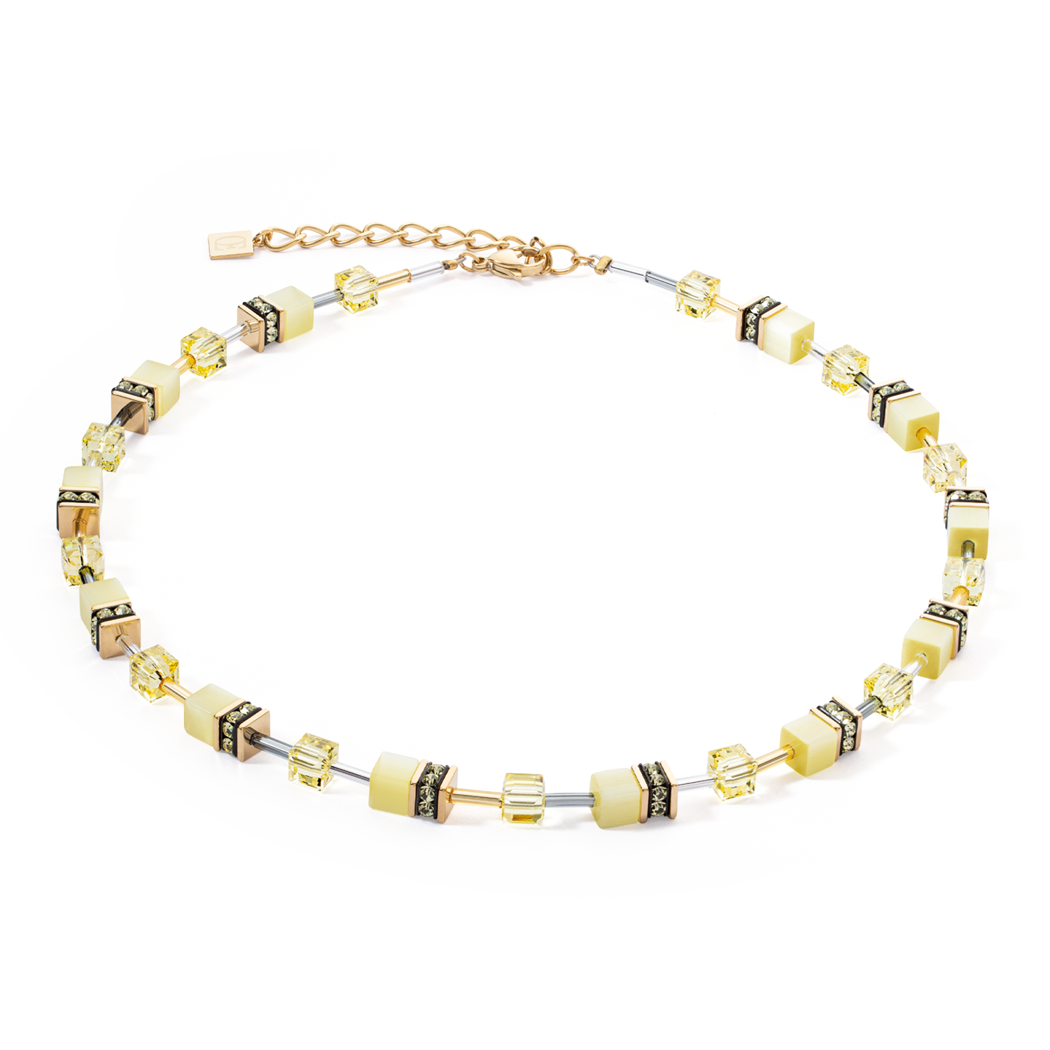 GeoCUBE® Iconic Mono Gold necklace yellow