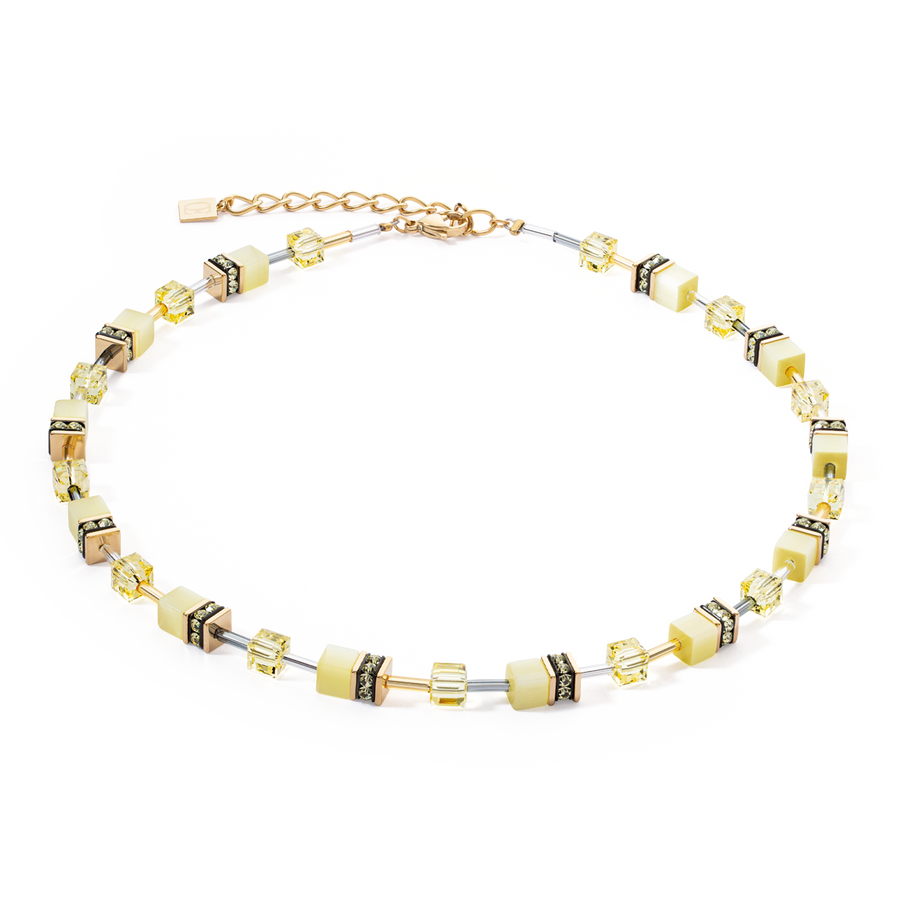 GeoCUBE® Iconic Mono Gold necklace yellow