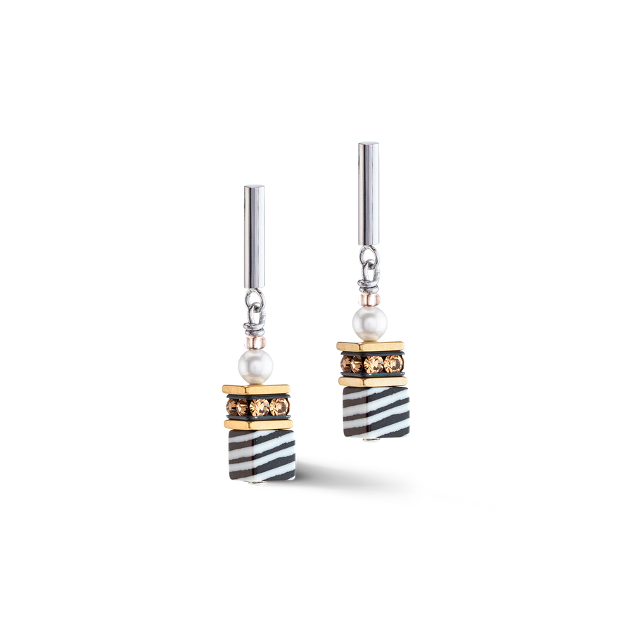 GeoCUBE® Fusion Festive earrings tricolour