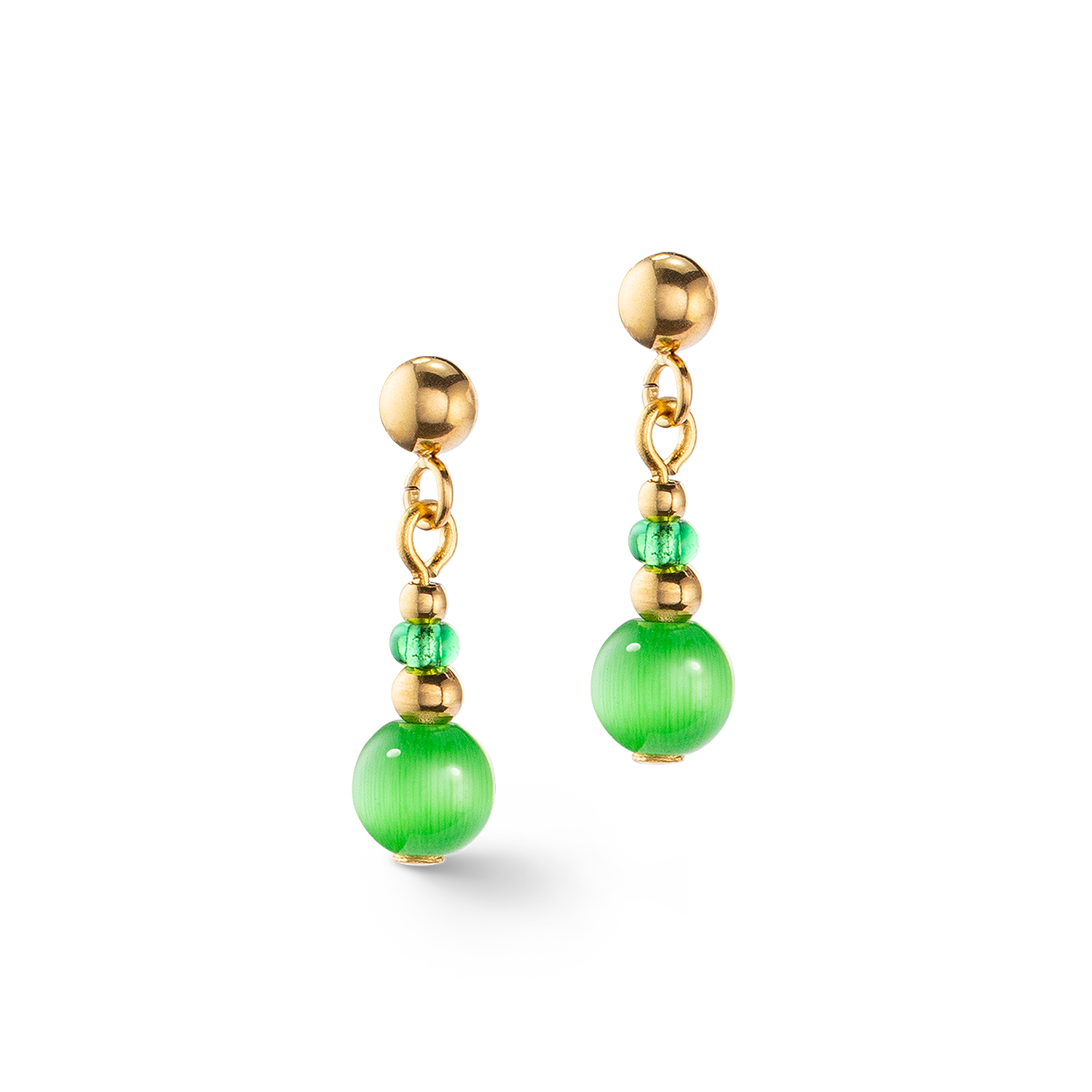 Candy Spheres earrings green