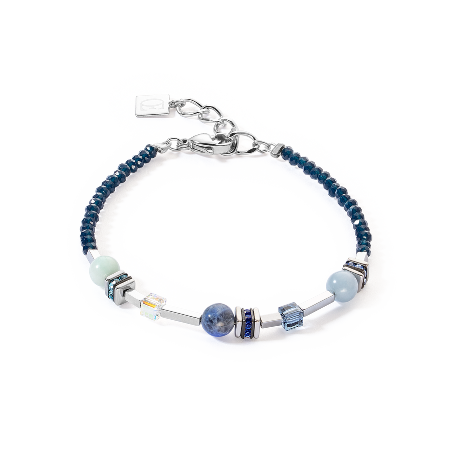 Bracelet Atlantis Spheres silver-blue