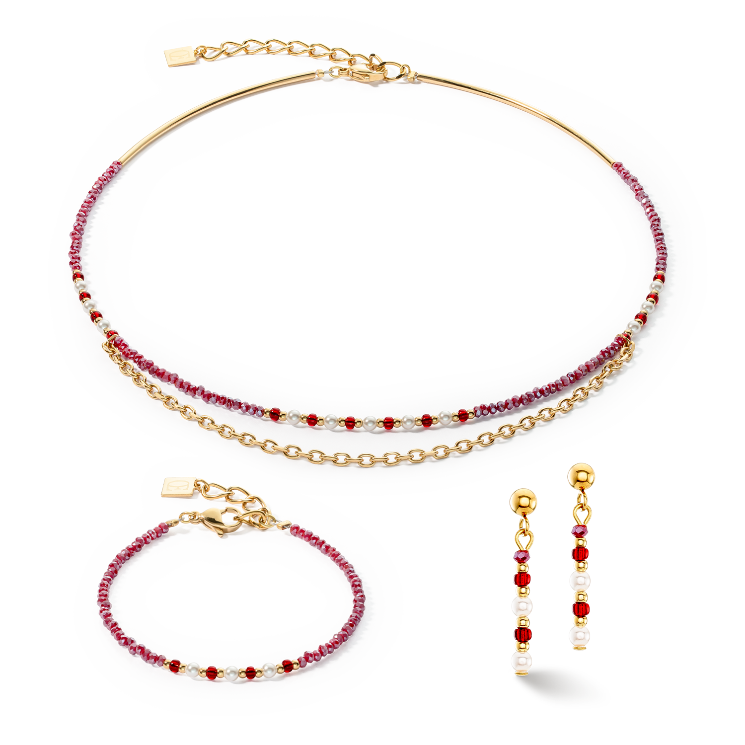 Necklace Twinkle Princess gold-red