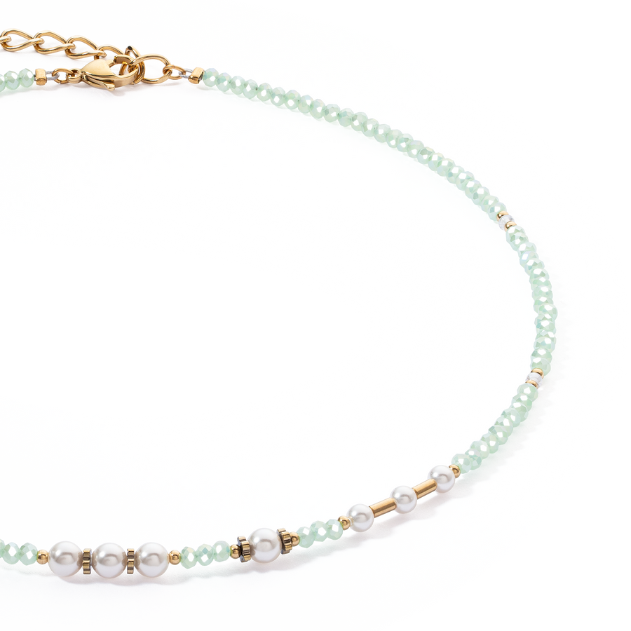 Necklace Little Twinkle Pearl Mix light green
