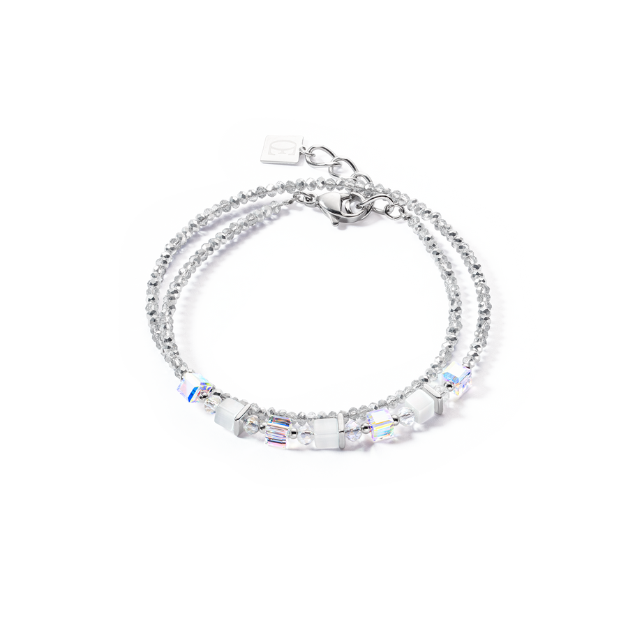 Joyful Colours Wrap bracelet silver white