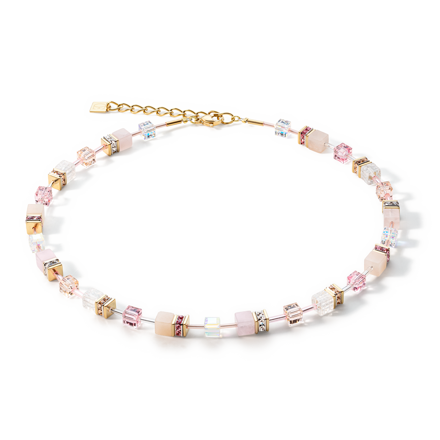 GeoCUBE® Iconic Precious necklace light rose