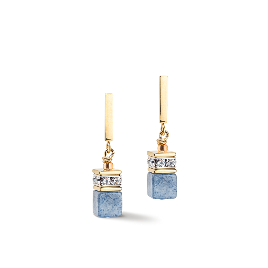 GeoCUBE® Iconic Precious earrings light blue