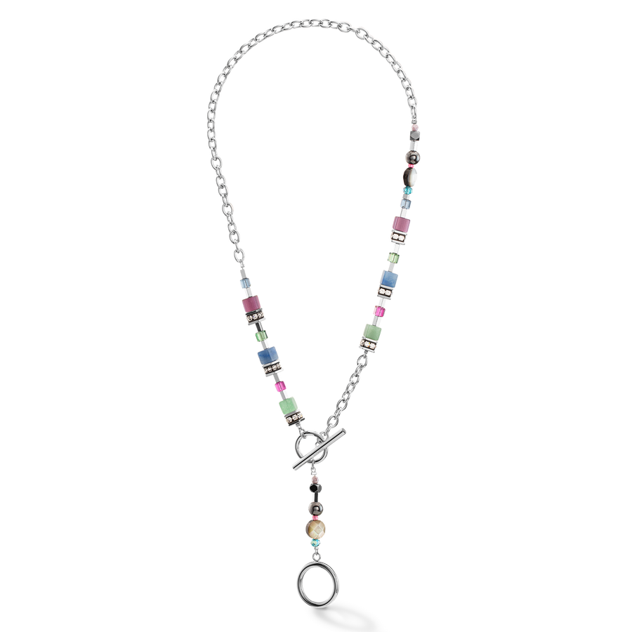 GeoCUBE® Fusion necklace Multicolour Gemstone