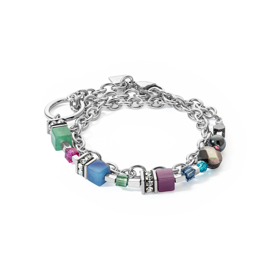 GeoCUBE® Fusion bracelet Multicolour Gemstone